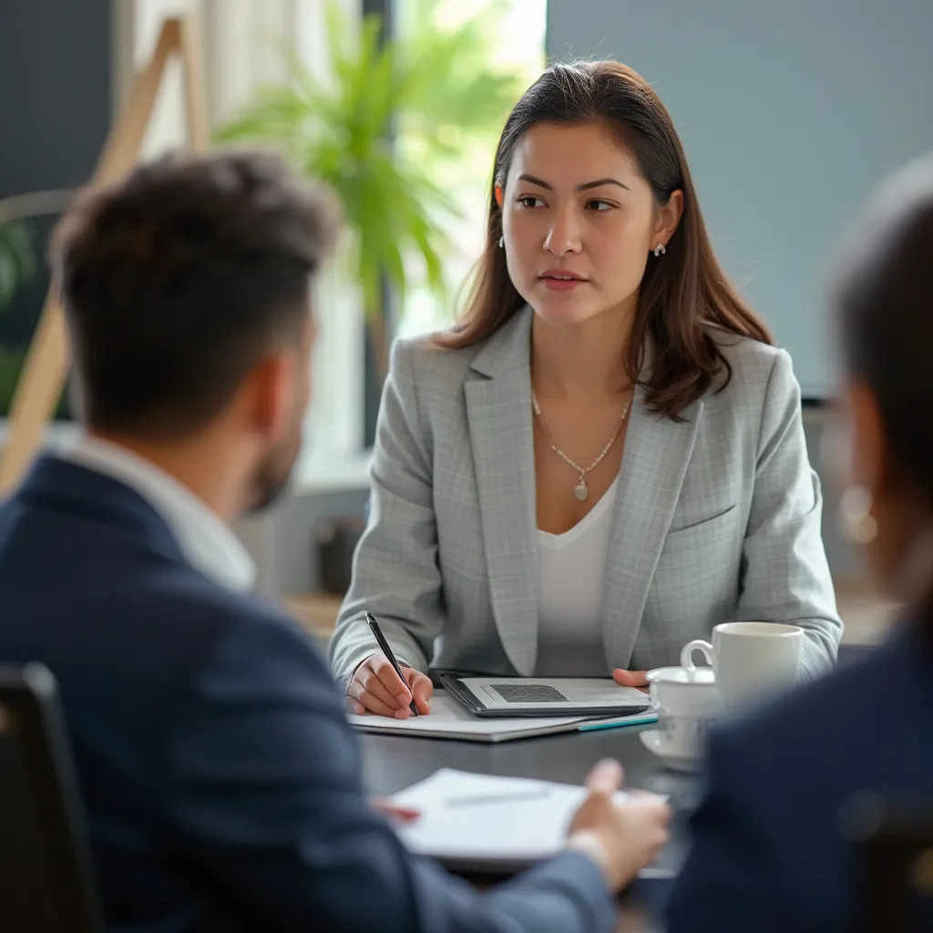 Sesión de consultoría estratégica con directivos