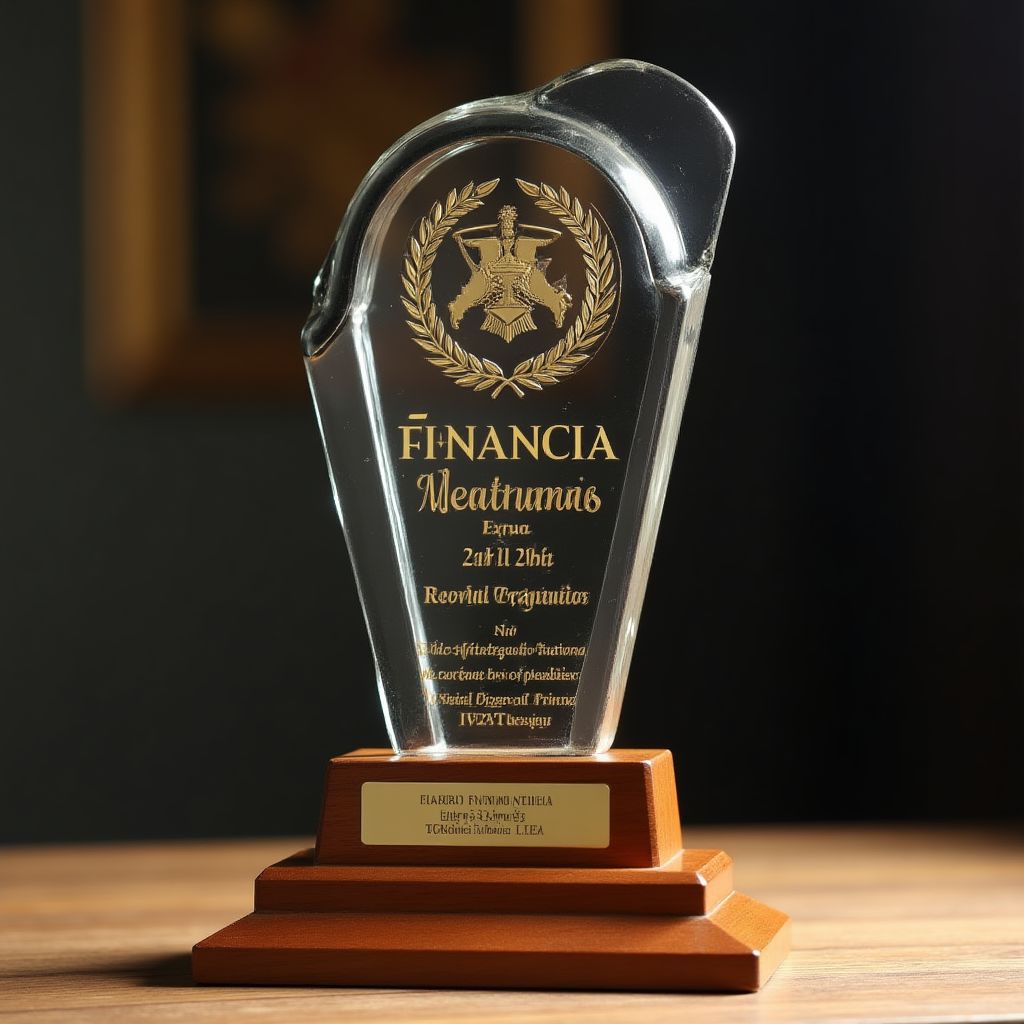 Premio a la excelencia en consultoría financiera